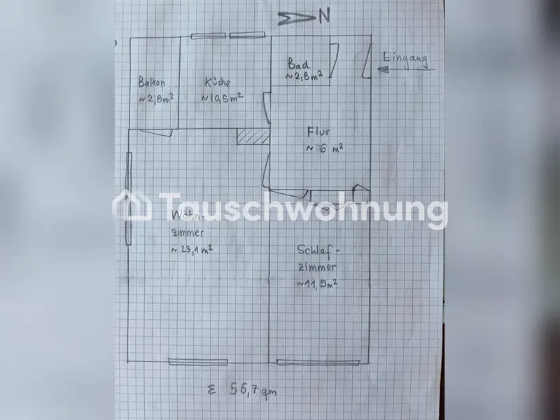 Tauschwohnung: Biete 2,5Zi XBerg gegen 4Zi — photo 1